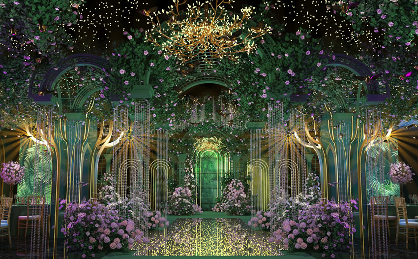 丹棱奇妙森林婚礼堂效果展示