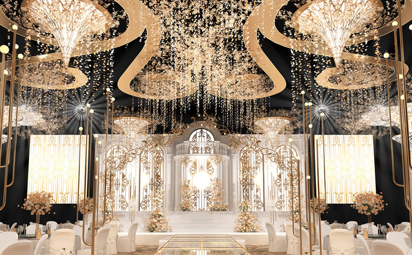 丹棱花木兰喜事汇金色大厅效果展示